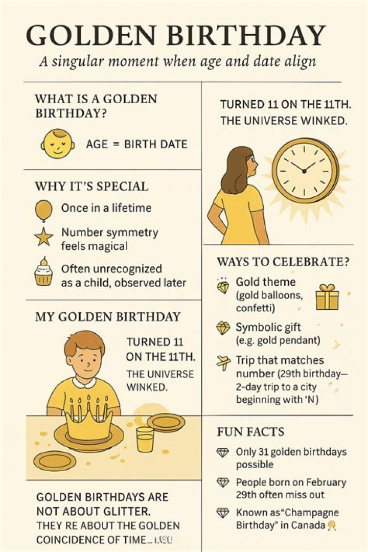 Discover The Significance Behind Your Golden Birthday