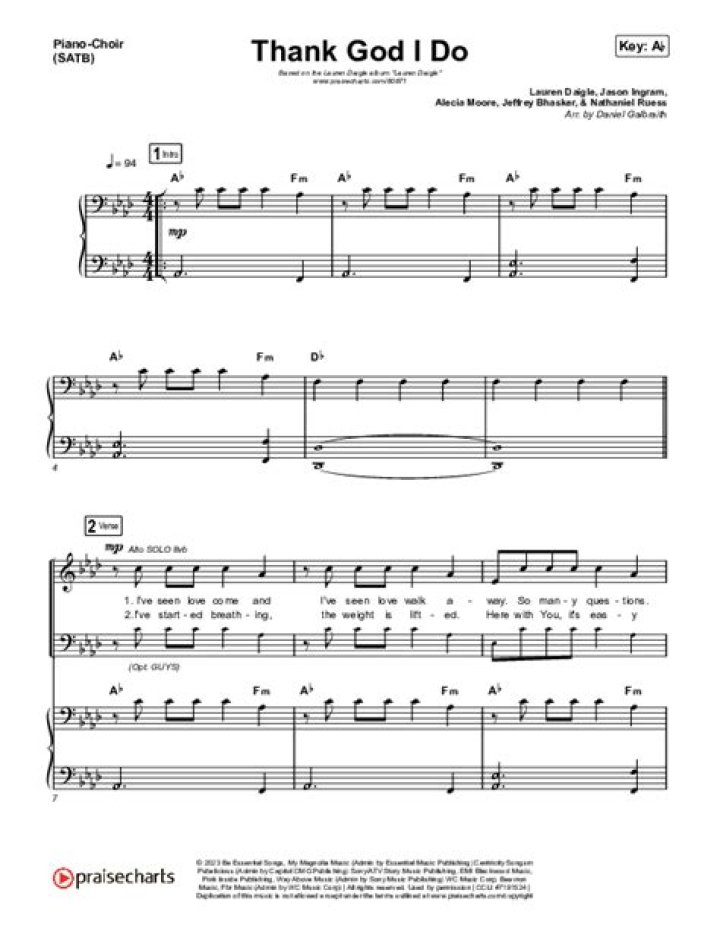 The Ultimate Guide To "Thank God I Do" Lyrics: Meaning And Inspiration